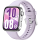 Huawei Fit 4 Silver Aluminium Case Watch (Purple Fluoroelastomer Strap)