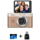 Kodak Pixpro C1 Digital Camera with MicroSD Card Bundle (Brown)