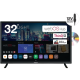AIWA 32” WebOS Hub TV with Built-in DVD Player